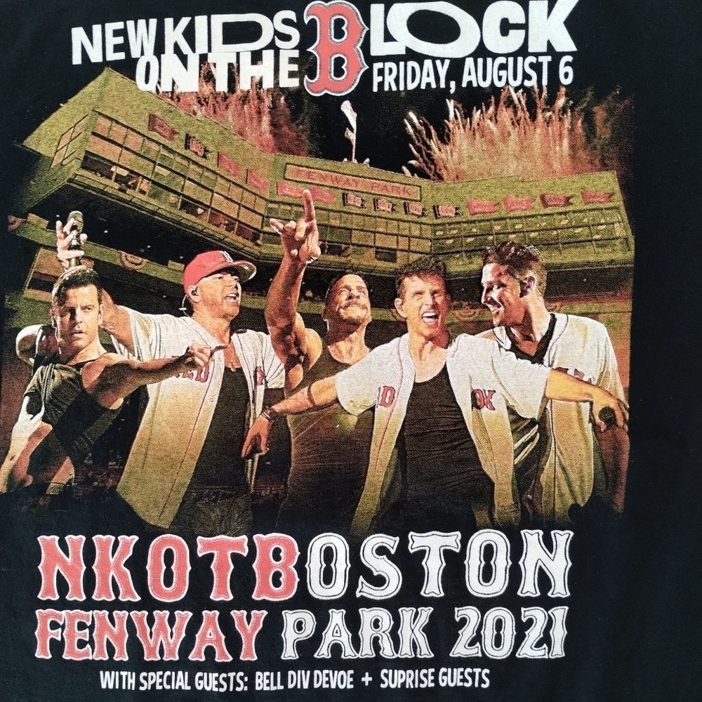 NKOTB New Kids on the Block Fenway Park Boston 2021 Concert Tee - Picture 3 of 5